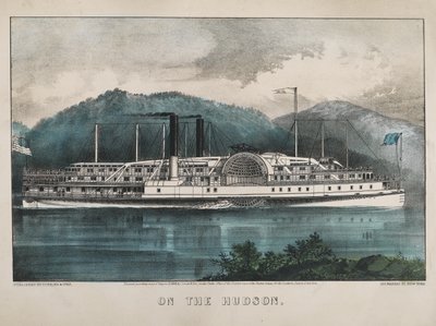 On the Hudson, 1869 by N. and Ives, J.M. Currier
